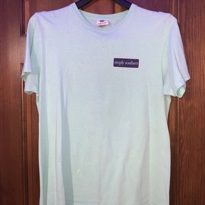 Simply Southern mint green t shirt